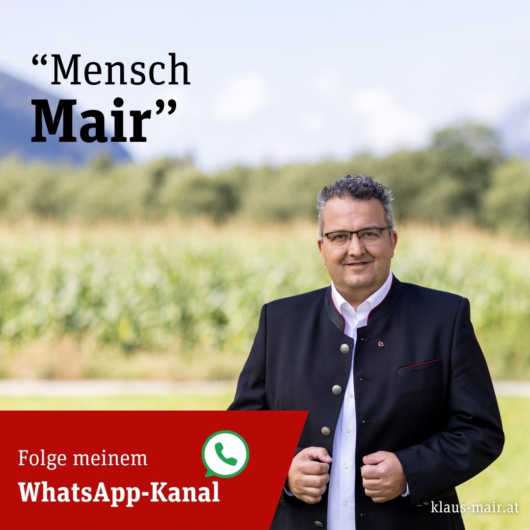 Klaus Mair WhatsApp Kanal